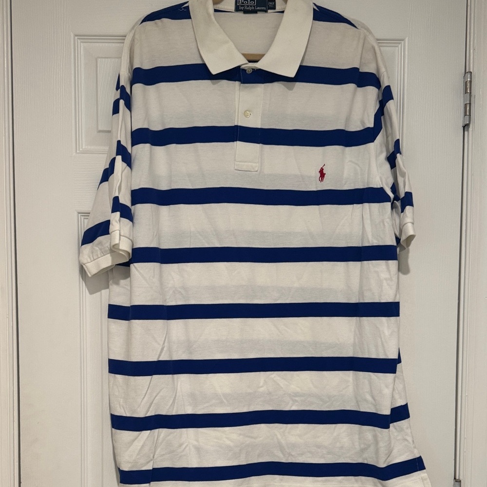 Ralph Lauren Men's Polo with Blue Stripes